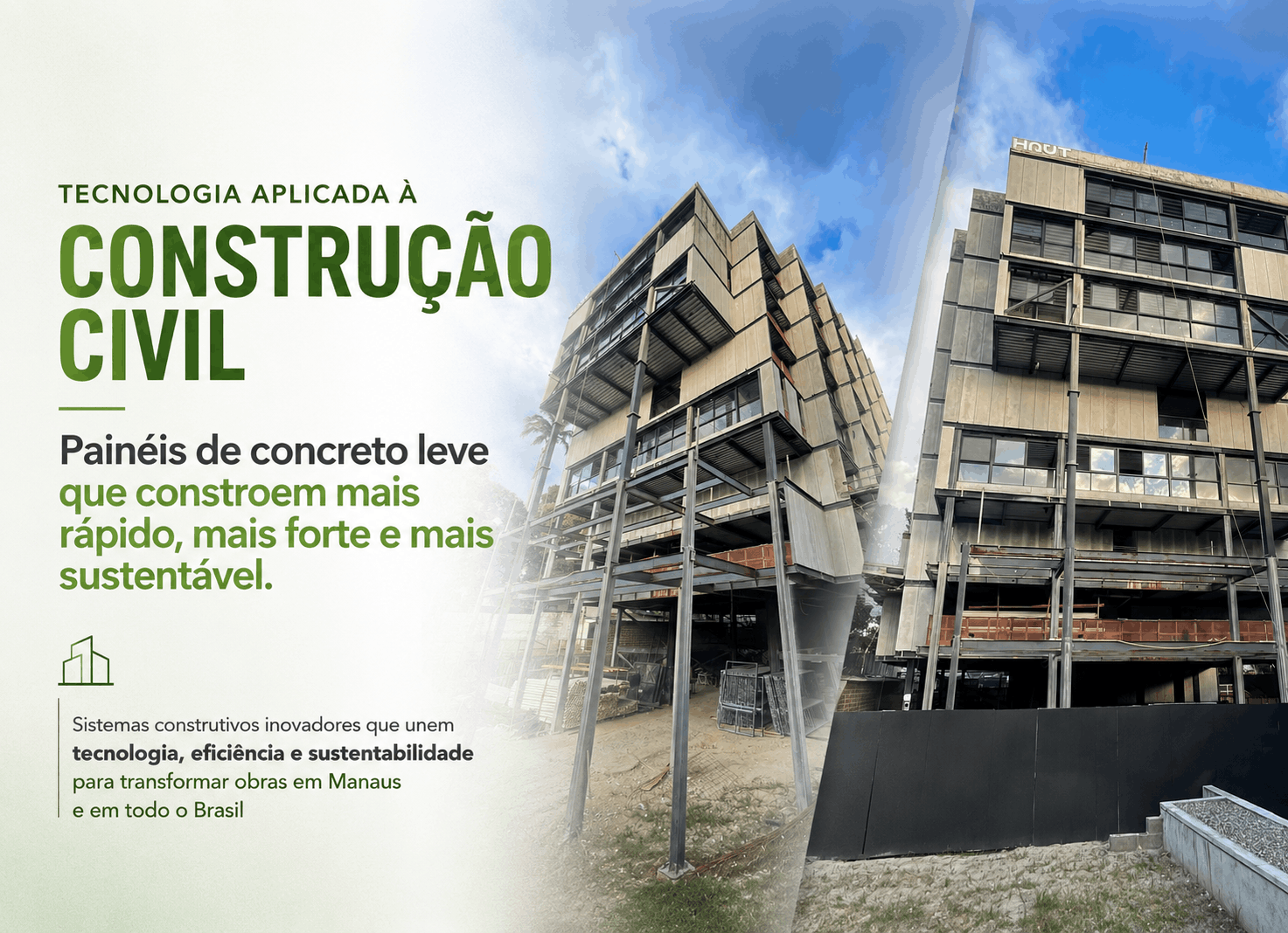 Beta Tecnologia - painéis de concreto leve para construção civil, até 2x mais rápido, resistente e sustentável