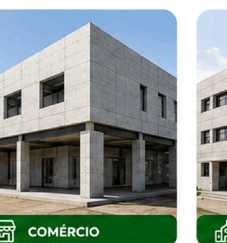 Prédio comercial construído com painéis Beta Tecnologia