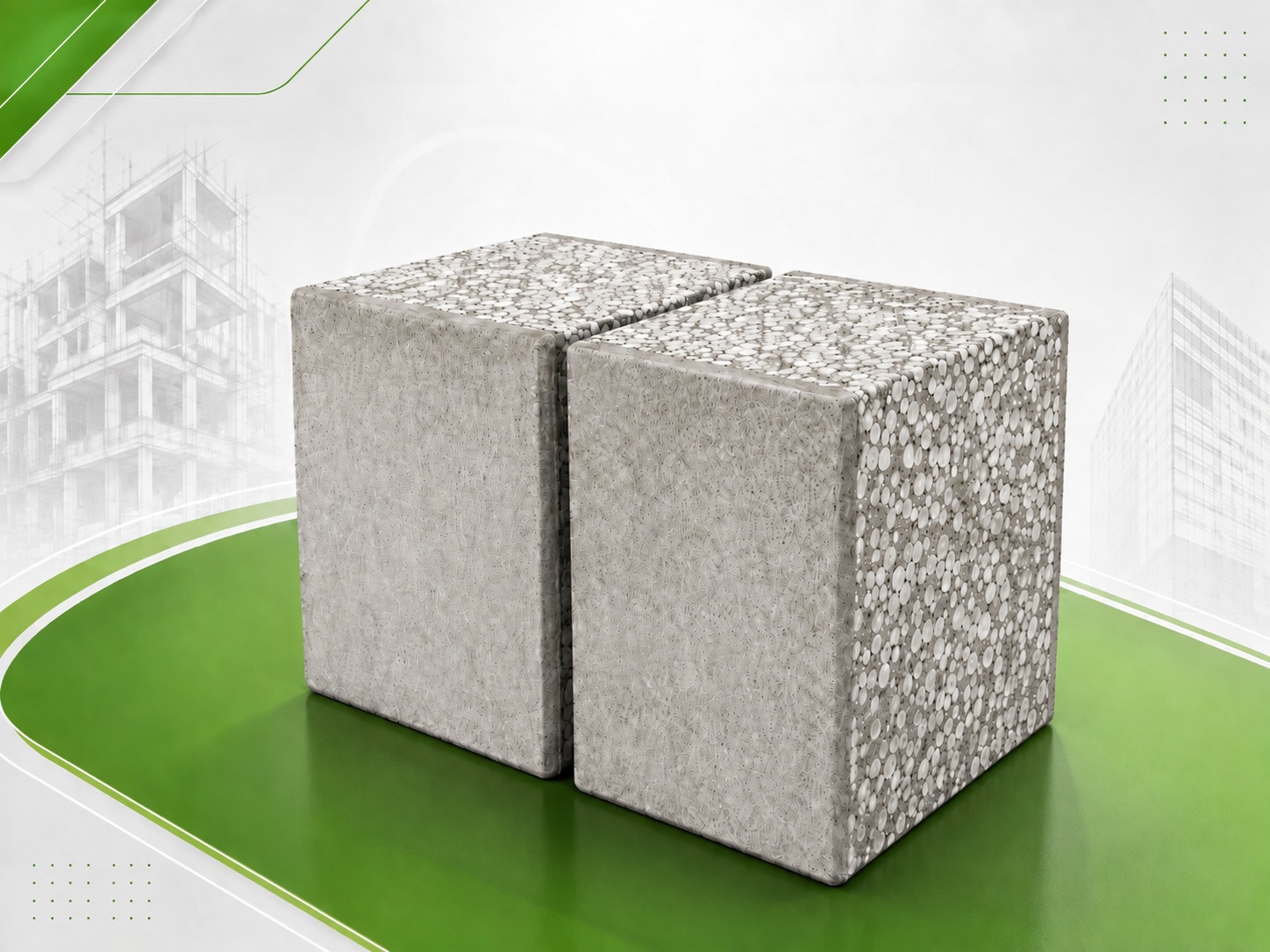 Painel de concreto leve, dimensões e espessuras