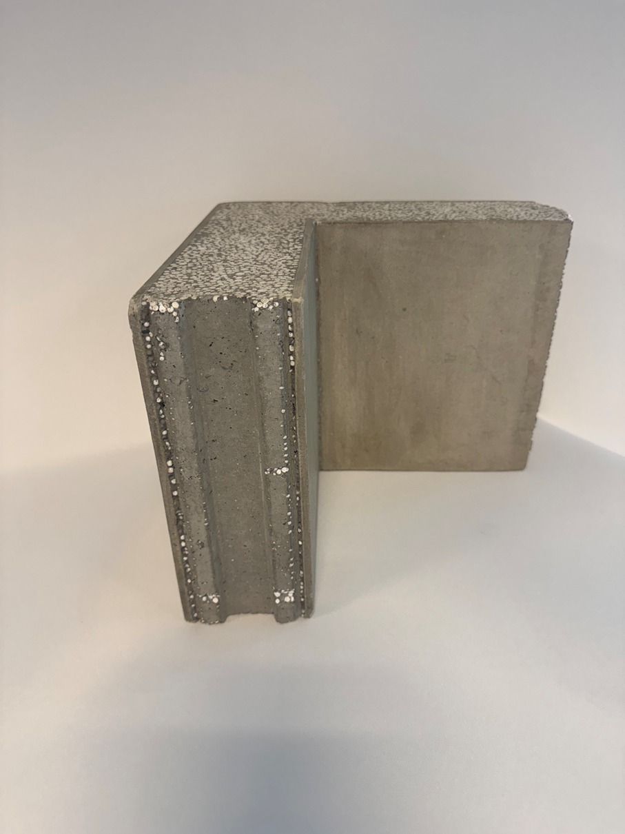 Painel de concreto leve — encaixe